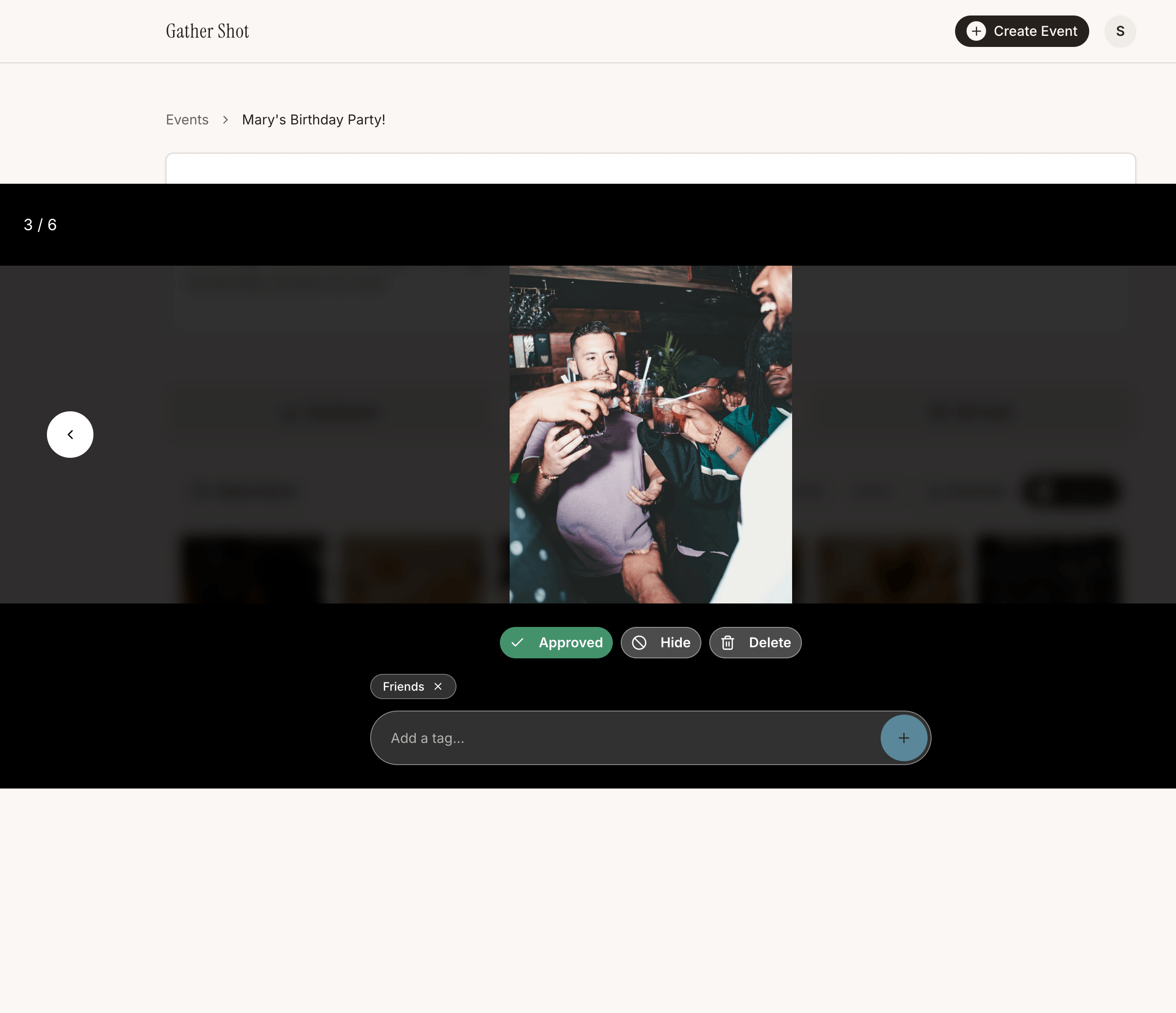 Moderate uploads and tag photos in real time